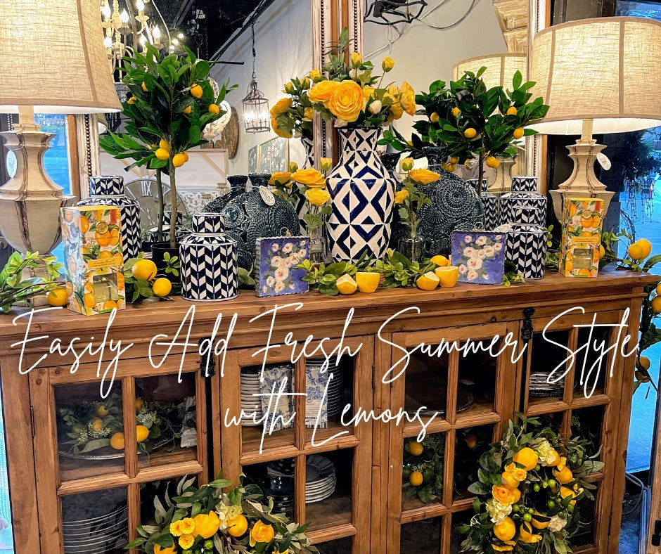 Lemon Decorating Ideas Front Porch Summer Refresh Lemon Themed!