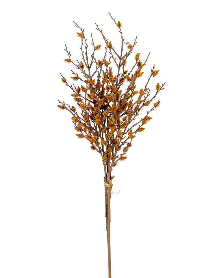 35" Pinecone Branch Bundle, Orange Green