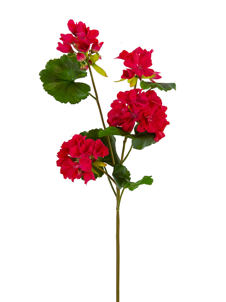 26" Real Touch Geranium Spray (Various Colors)