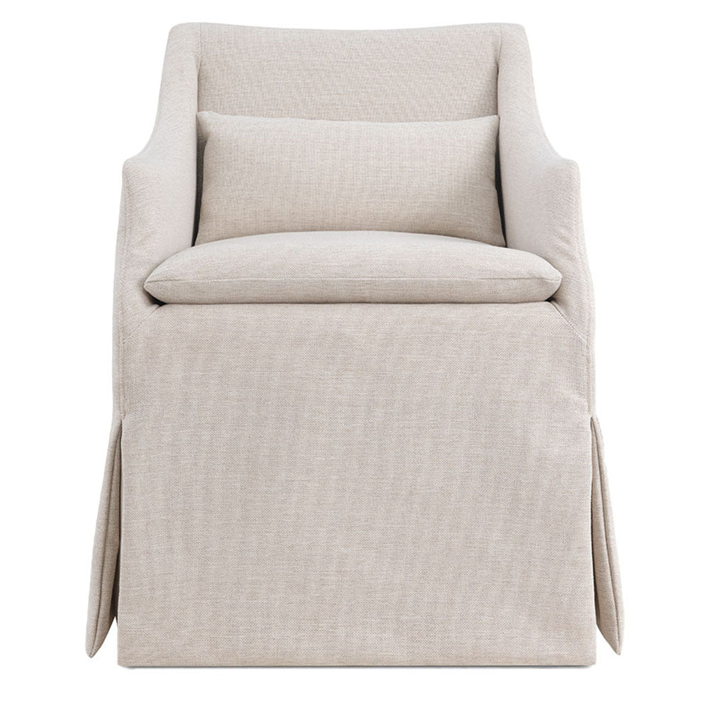 Everlee Rolling Dining Chair, Lifestyle Parchment