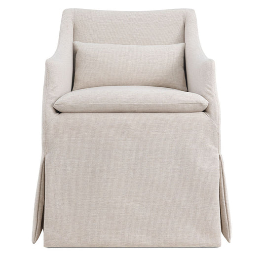 Everlee Rolling Dining Chair, Oatmeal