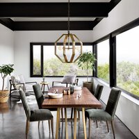 Nate Dining Chair, Modern Velvet Loden