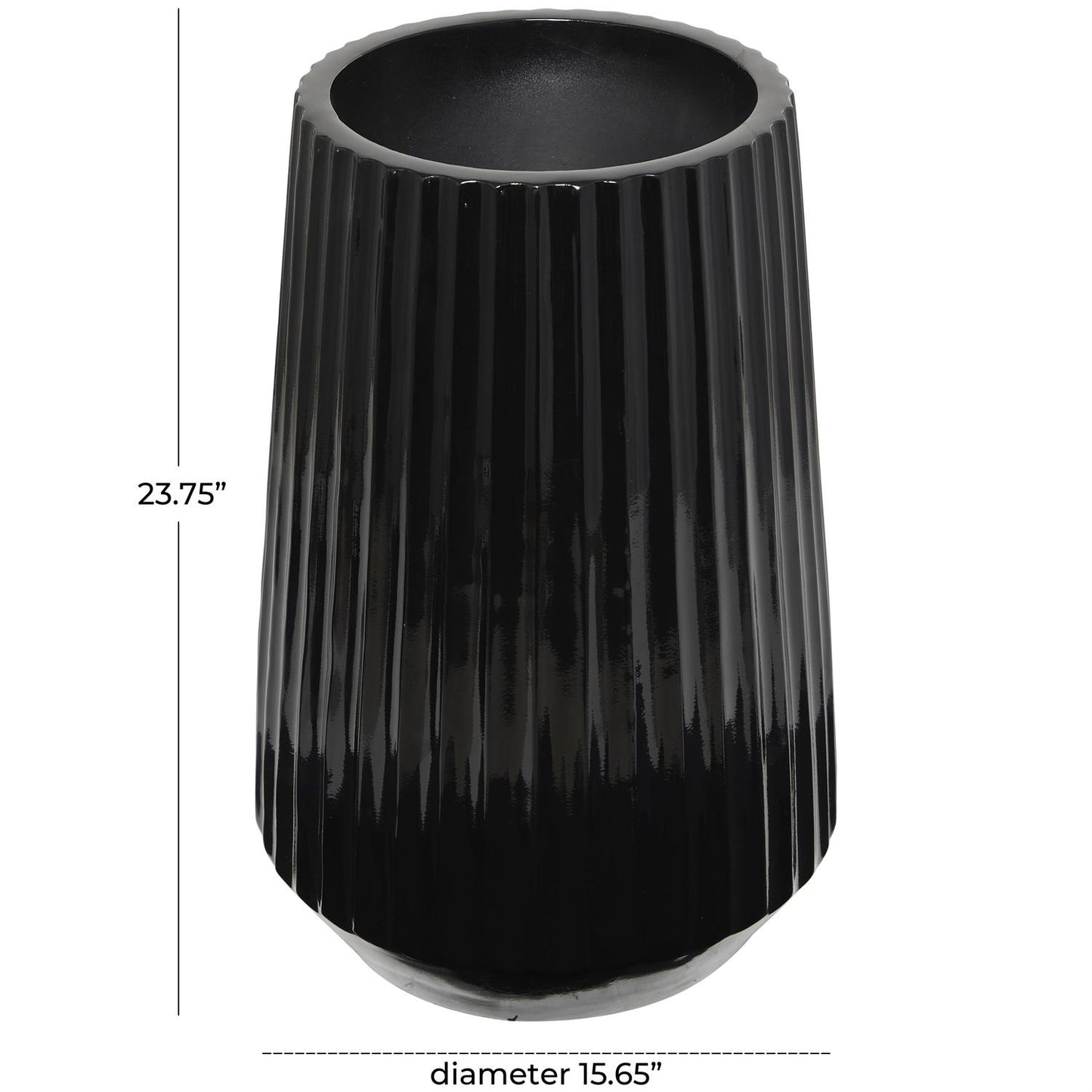 Black Floor Vase (Various Sizes)