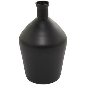 Matte Black Glass Vase