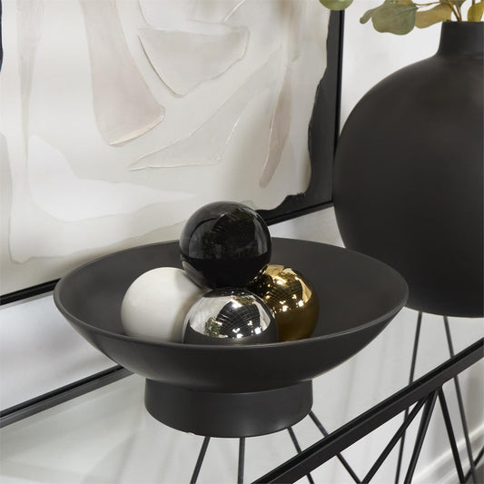 Mixed Metal Spheres, Set of 4