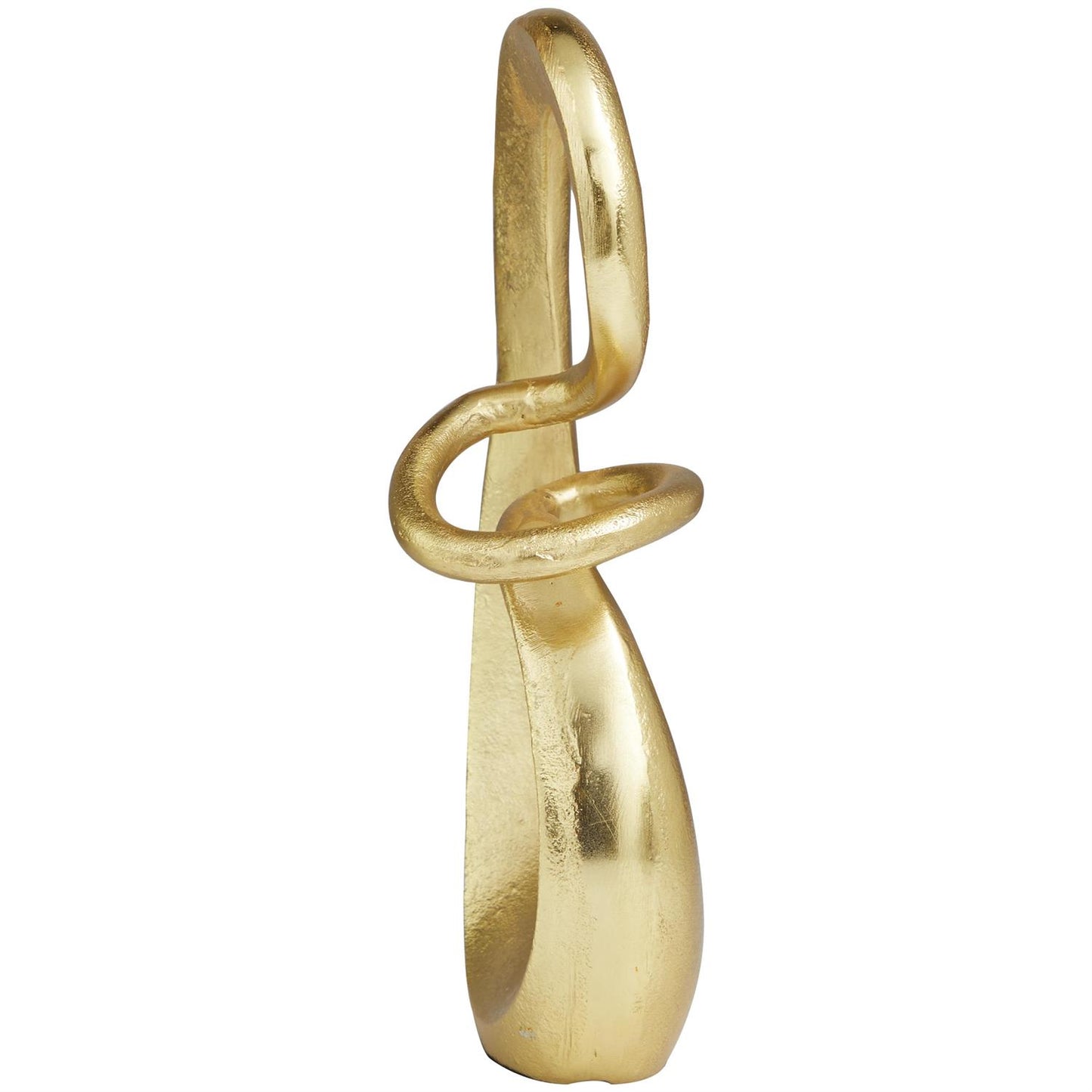 Metal Abstract Swirl Sculpture