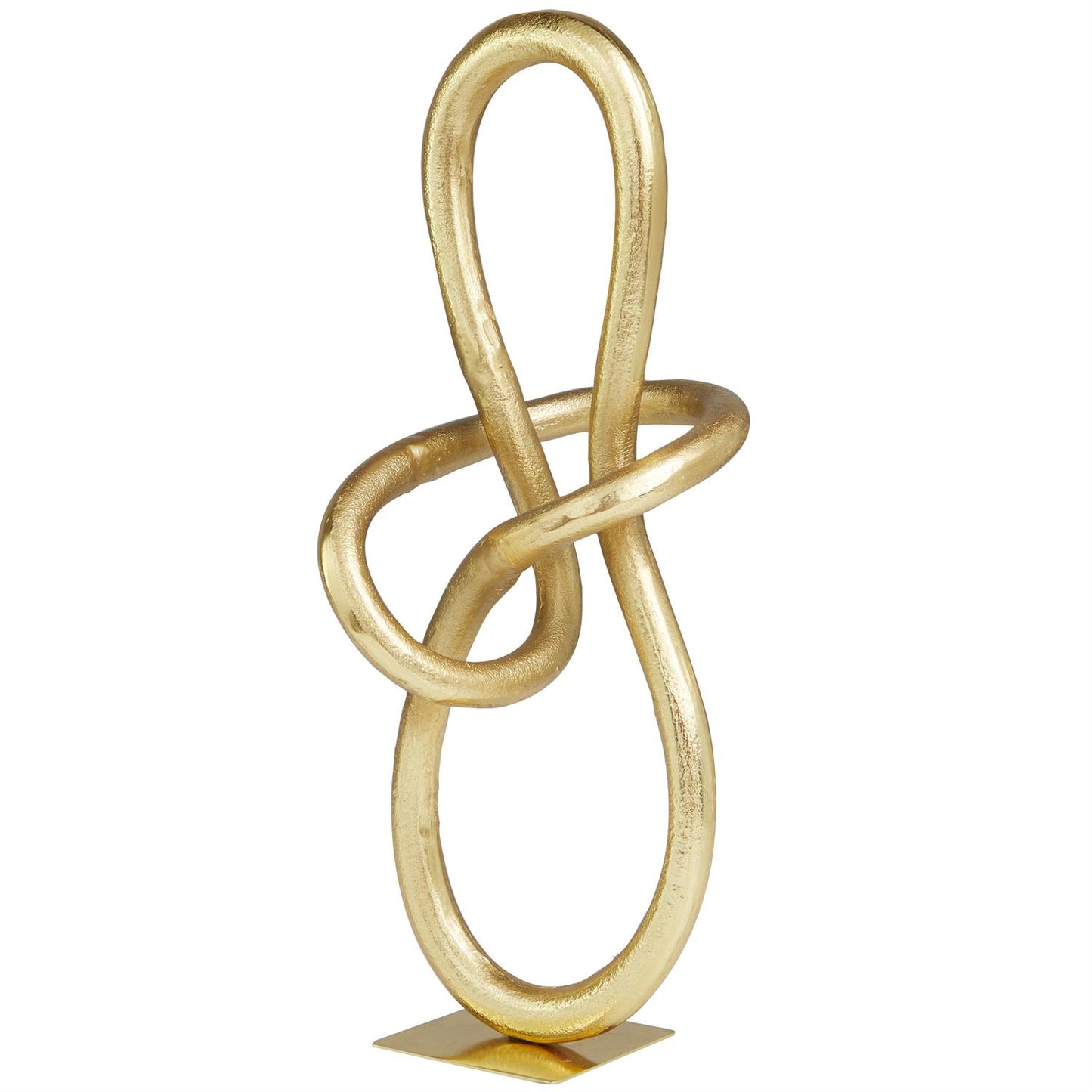 Gold Swirly Knot Sculpture