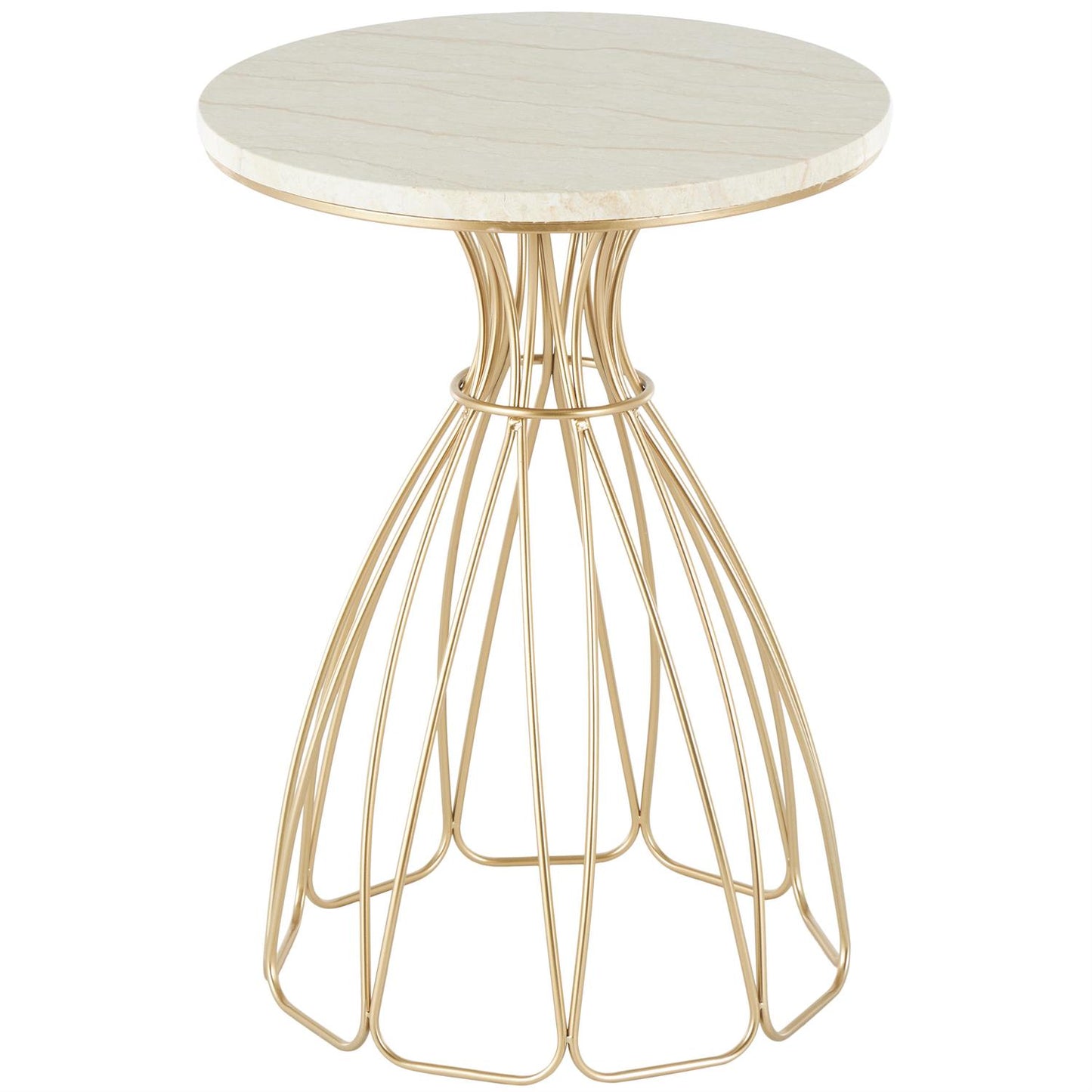 Marble Bloom Side Table