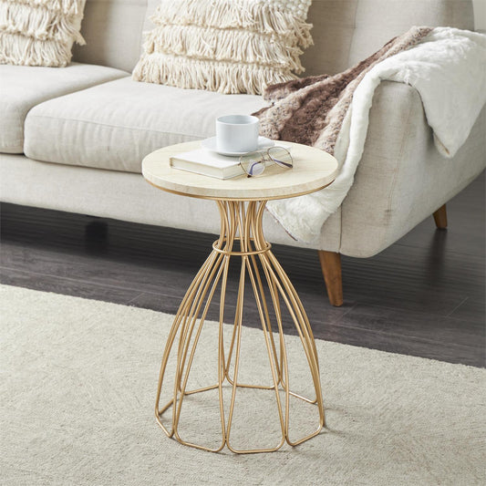 Marble Bloom Side Table