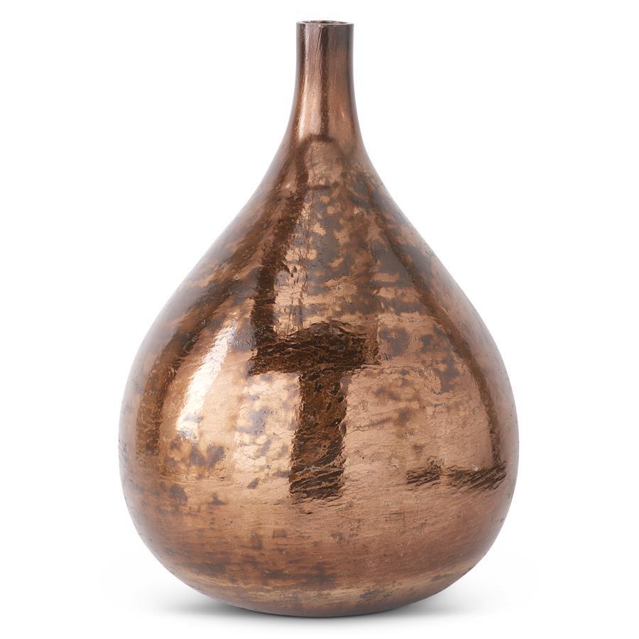 Antique Long Neck Vase, Antique Bronze