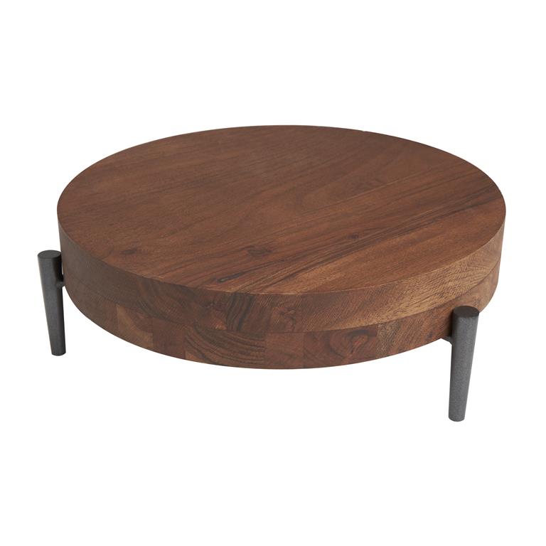 Brown Wood and Metal Riser