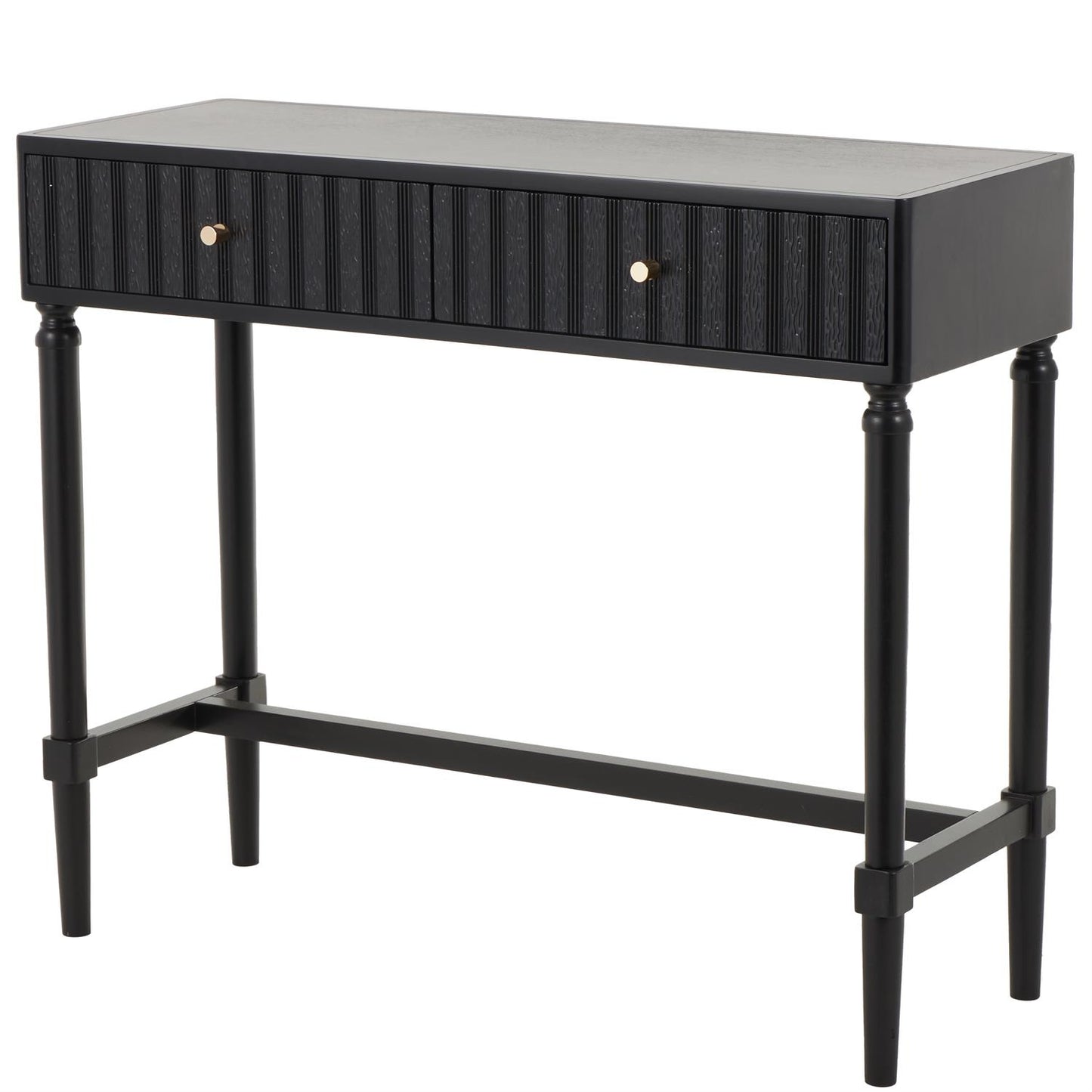 Black Wood Console Table