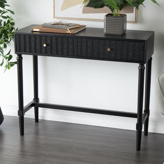 Black Wood Console Table