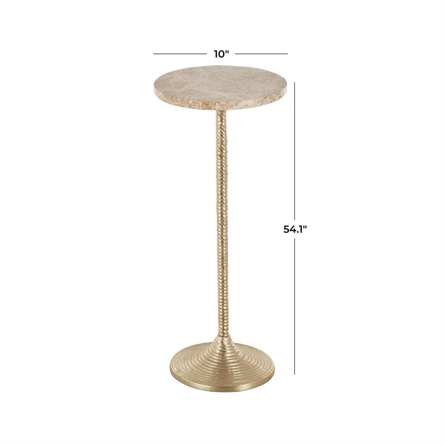 Slim Pedestal Accent Table
