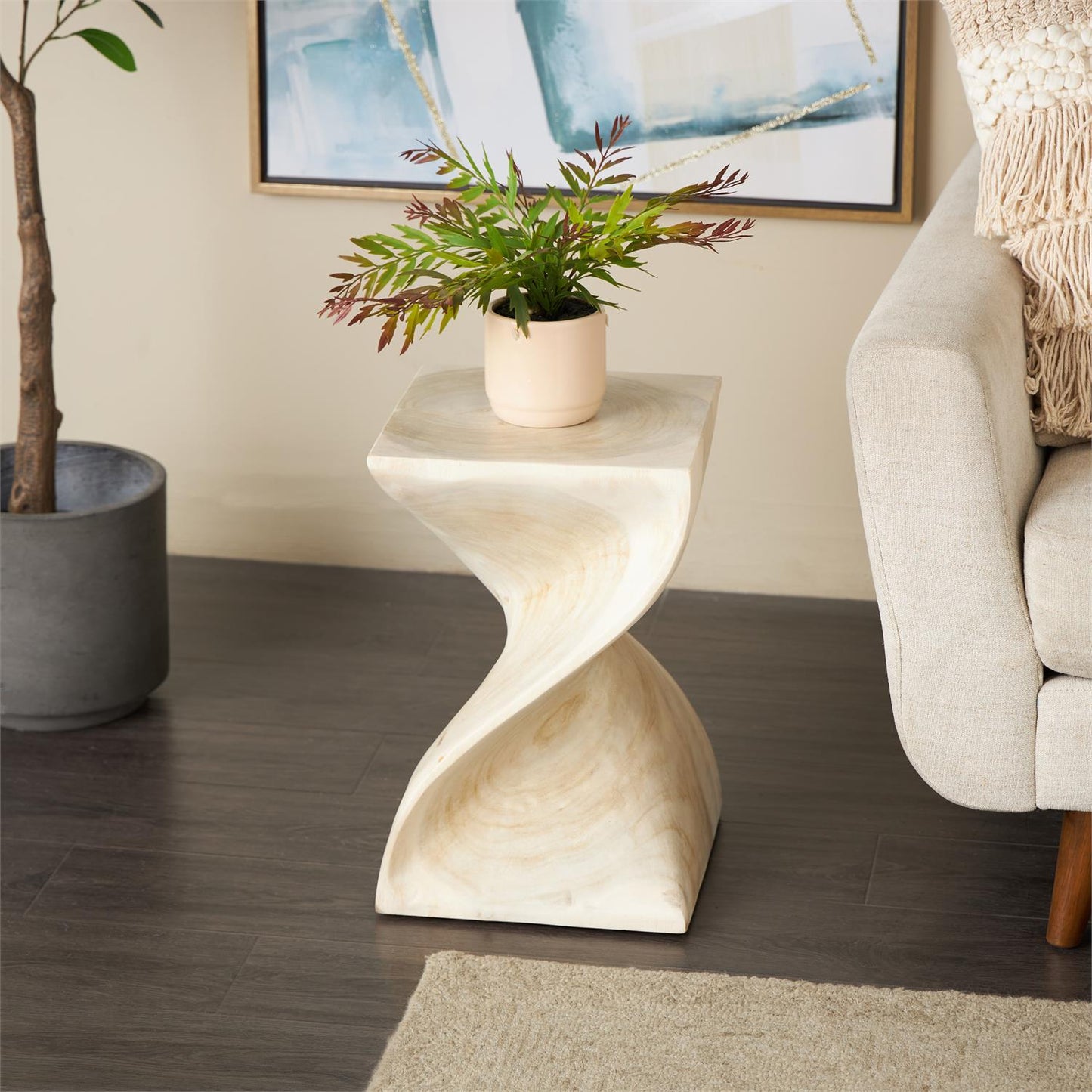 Spiral Block Stool