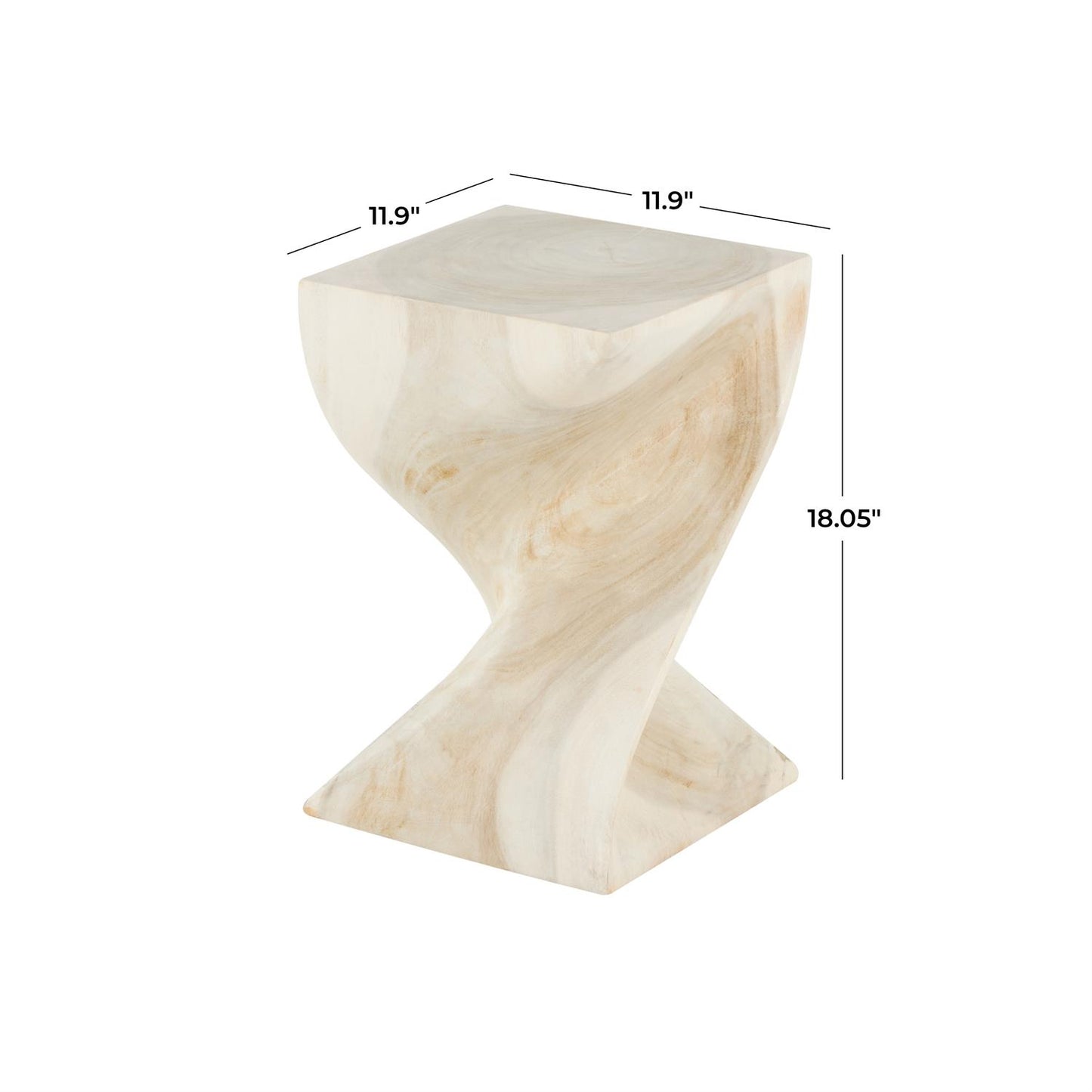 Spiral Block Stool