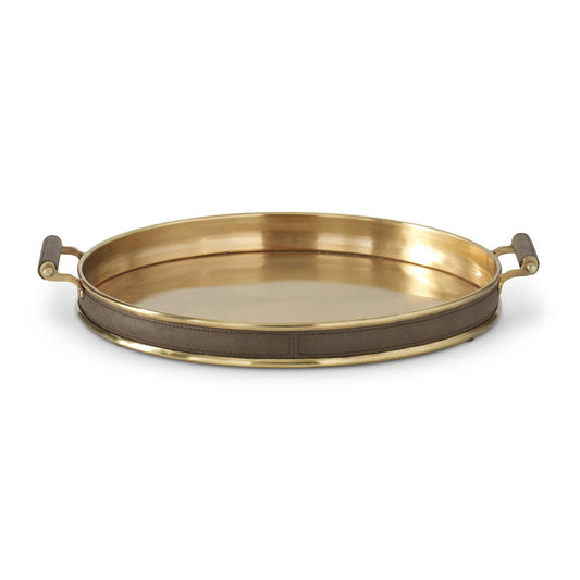 Gold Metal Round Tray