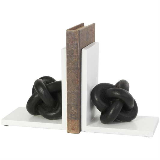 Black Knot Bookends, Set of 2