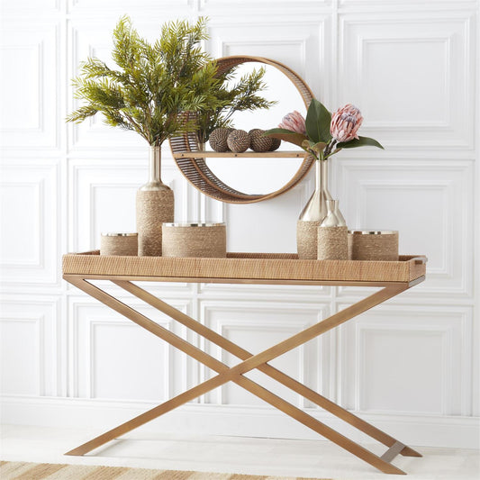 Woven Jute Lidded Containers (Various Sizes)