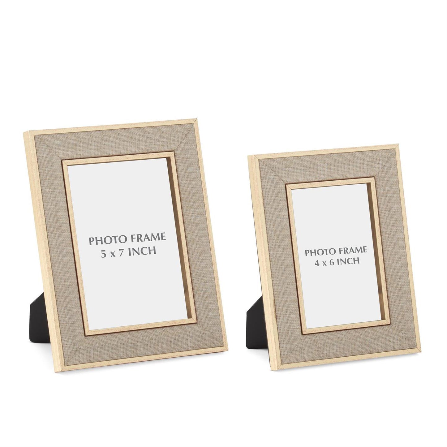 Gold Linen Photo Frames (Various Sizes)