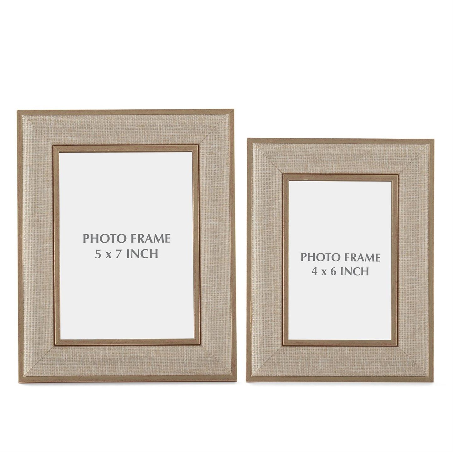 Gold Linen Photo Frames (Various Sizes)