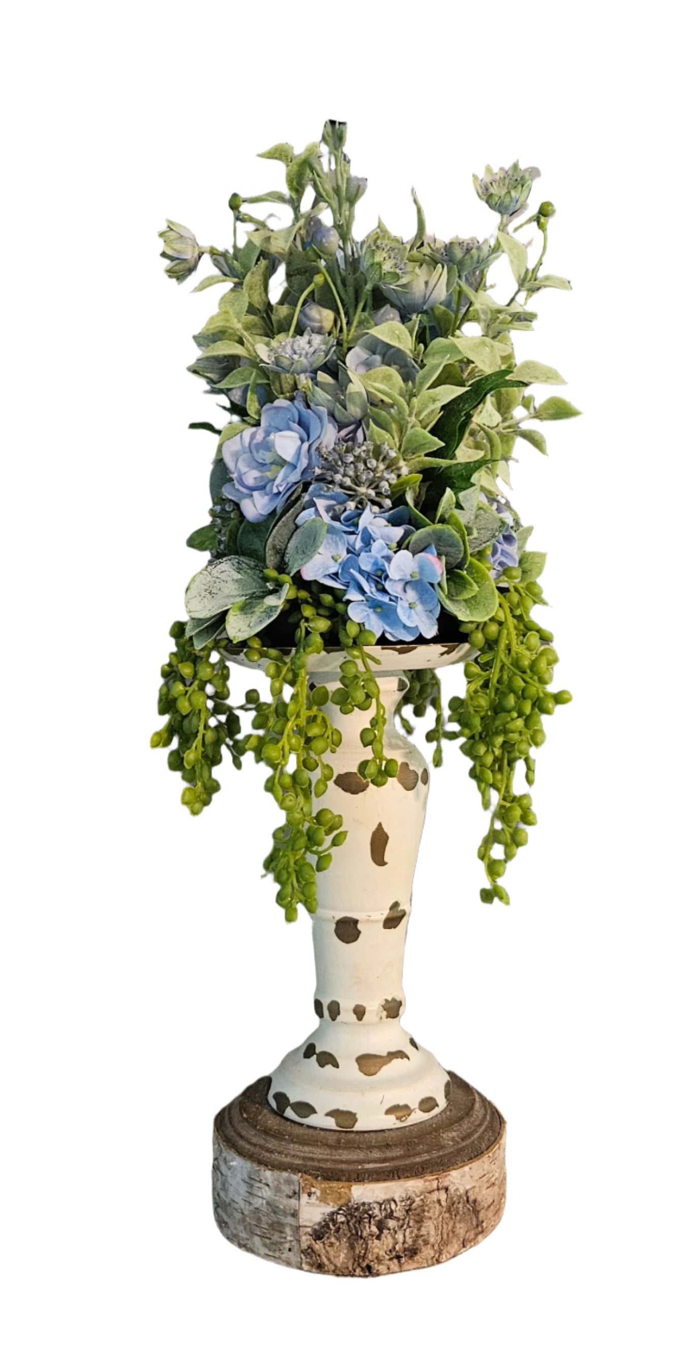Blue Candle Topper