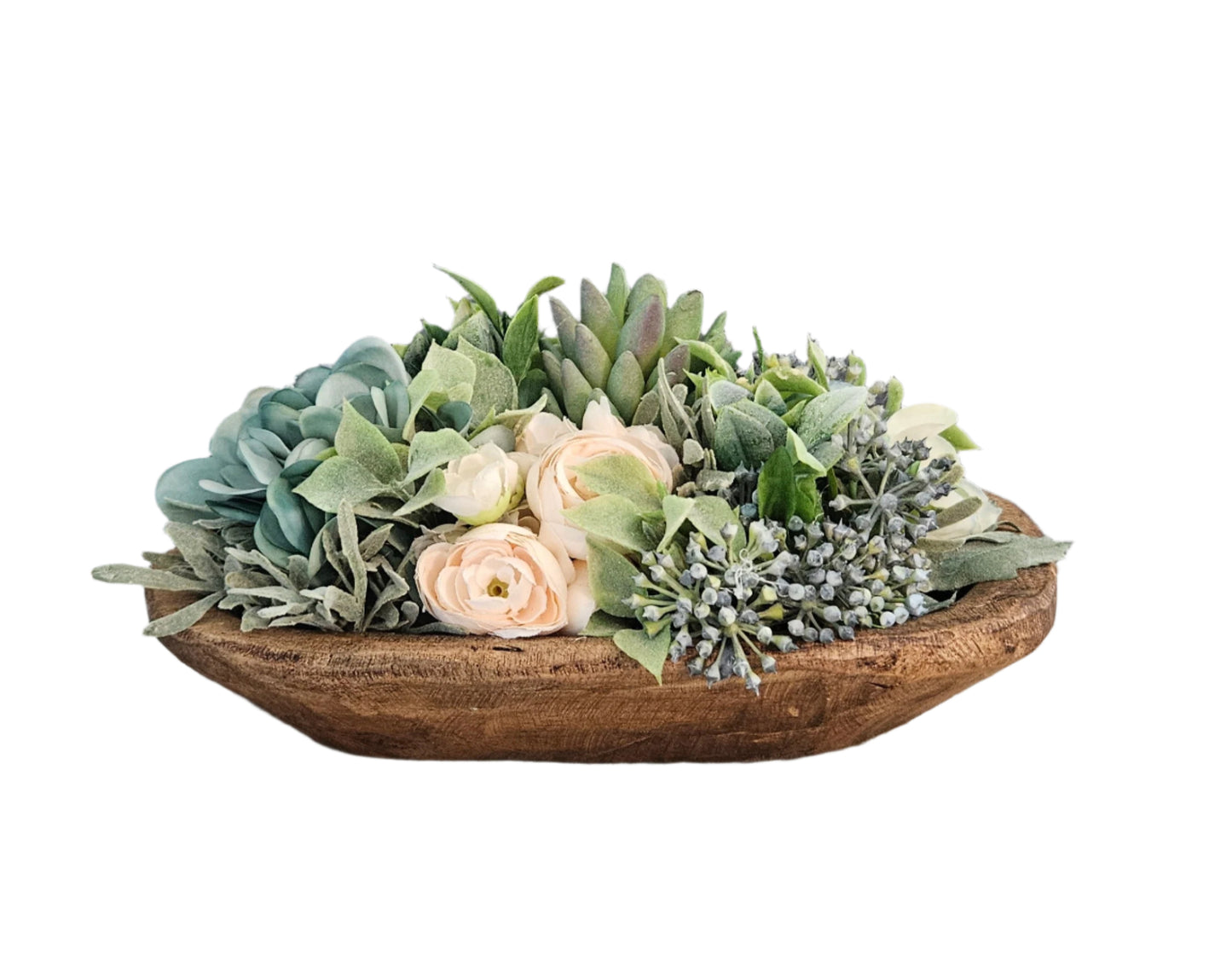 Teal Hydrangea Mini Doughbowl