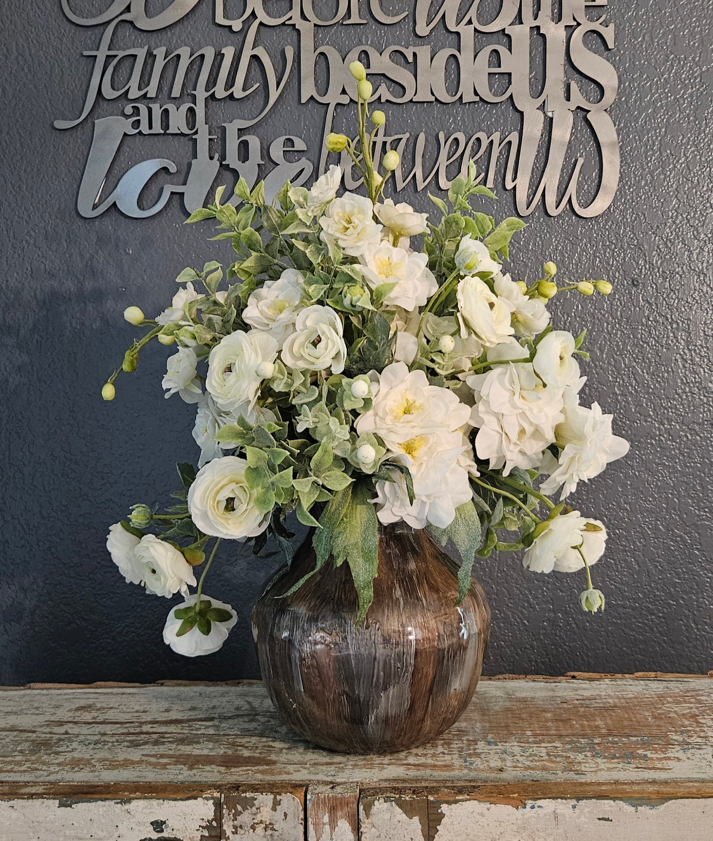 Real Touch Delphinium Centerpiece