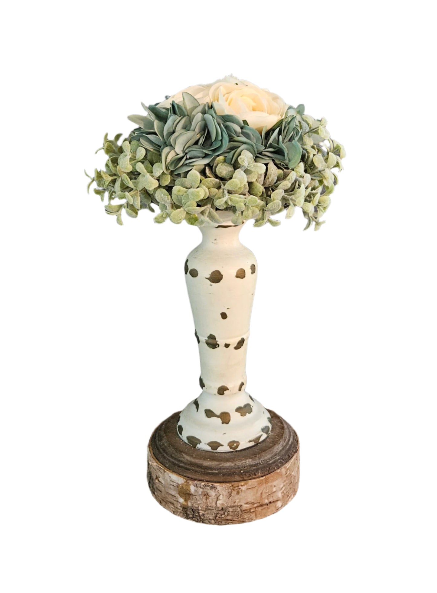Teal Floral Orb