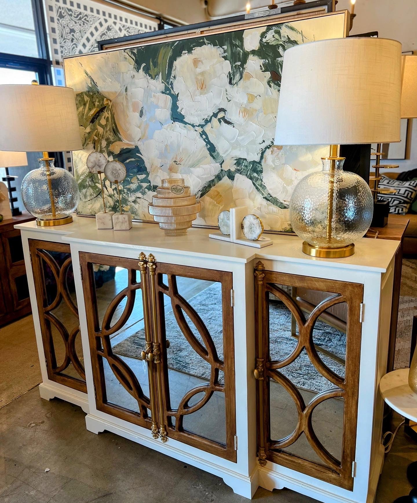 Peyton Mirrored Breakfront Console