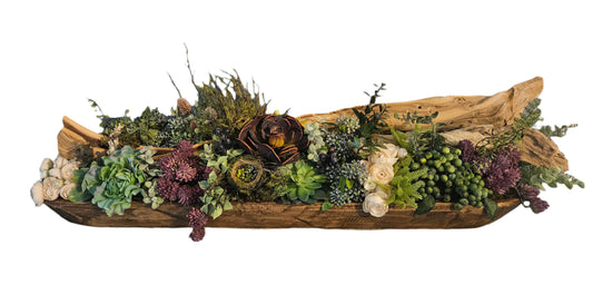 Organic Doughbowl with driftwood