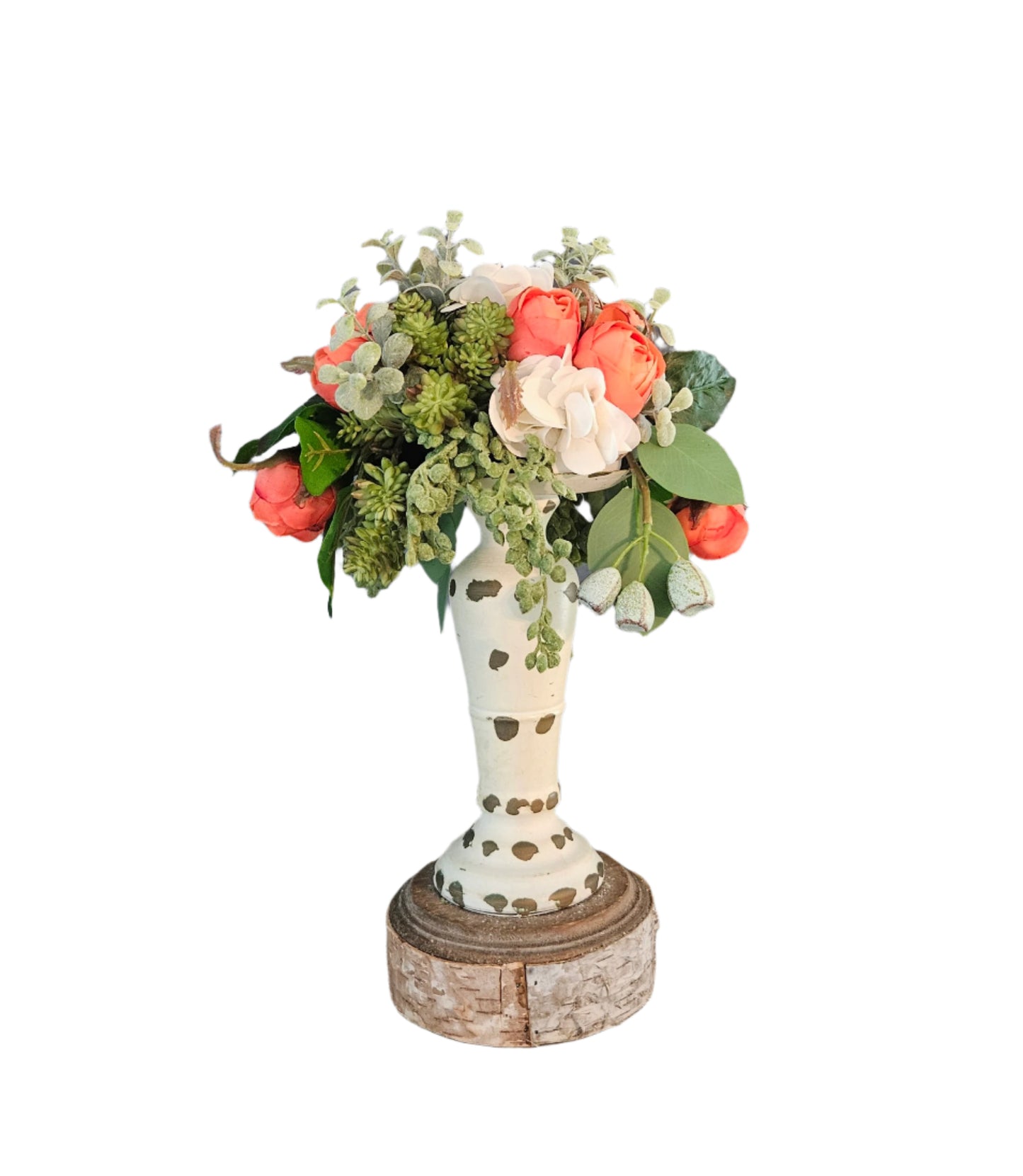 Orange Rose Candle Topper