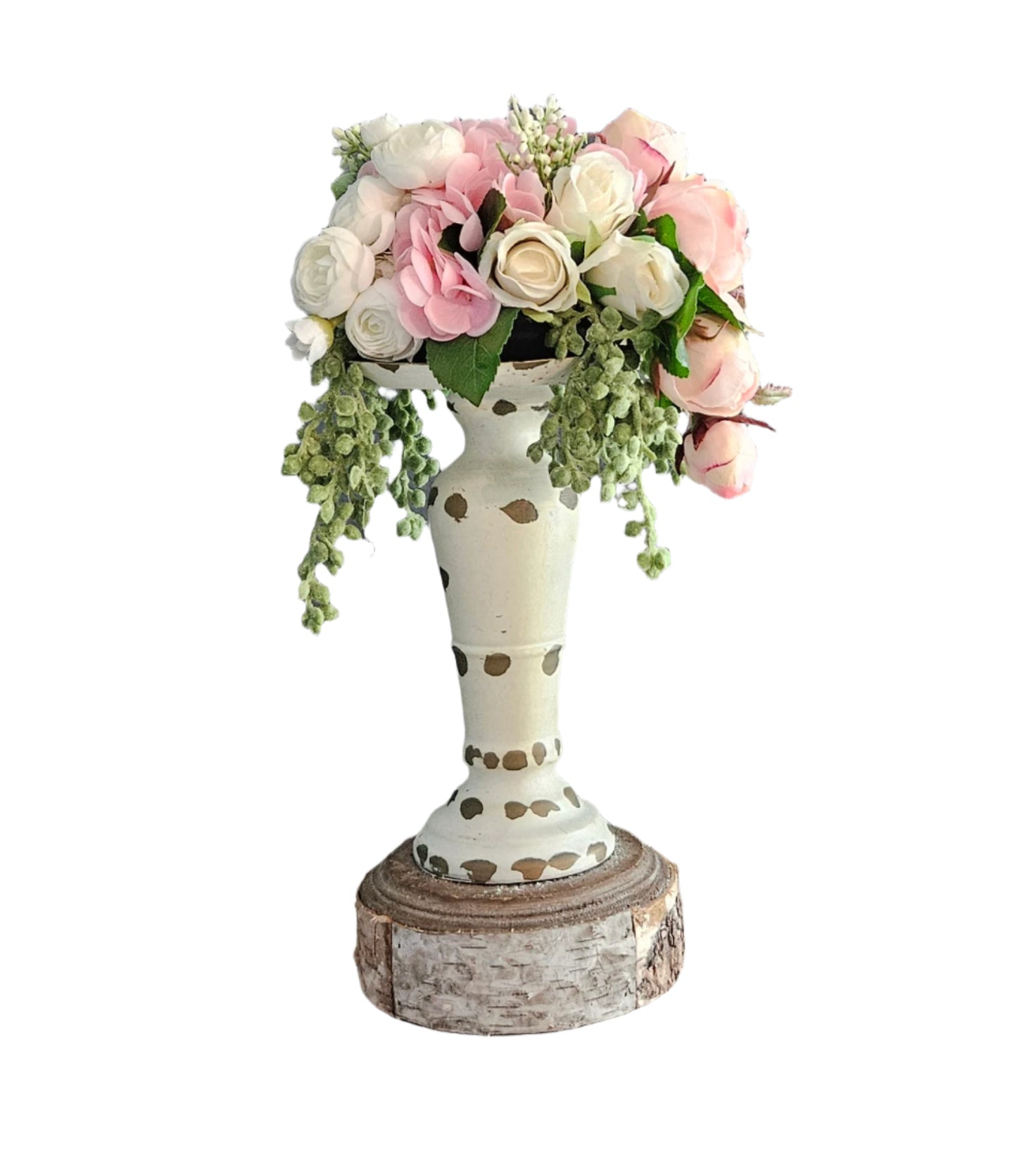 Low Pink Candle Topper