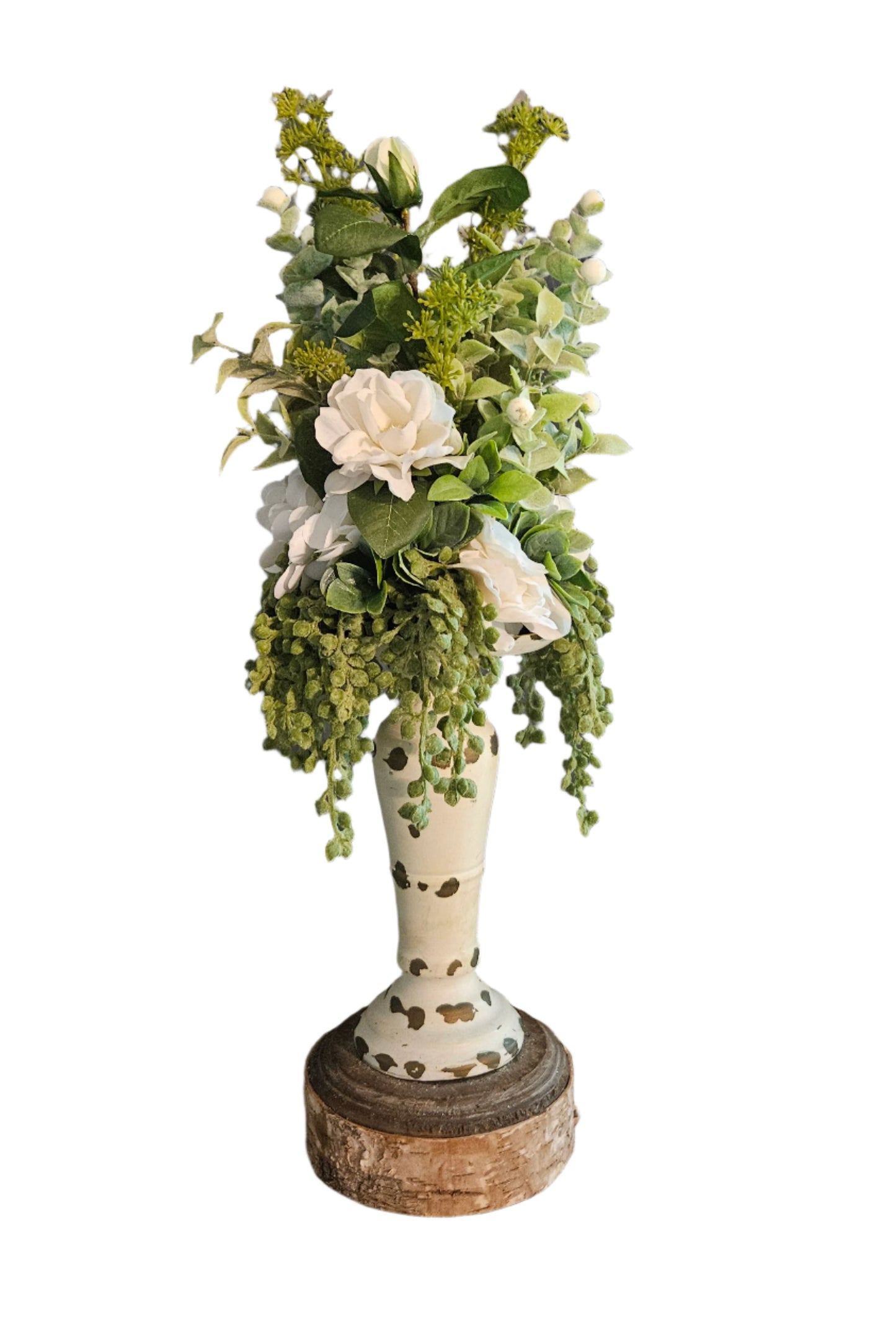 Candle Topper With Gardenia