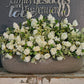 Hops Centerpiece In Stone Oval Container