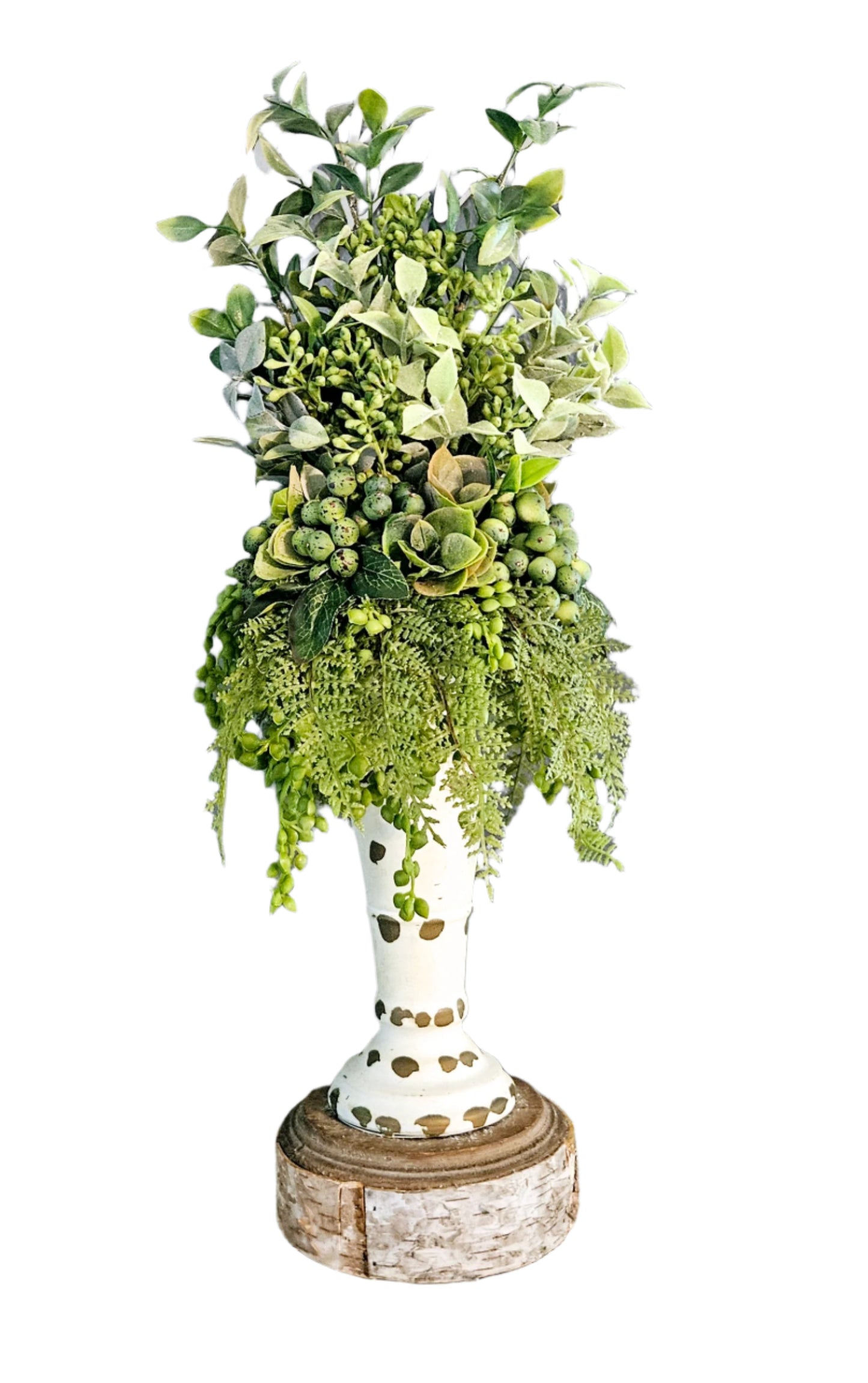 Greenery Candle Topper