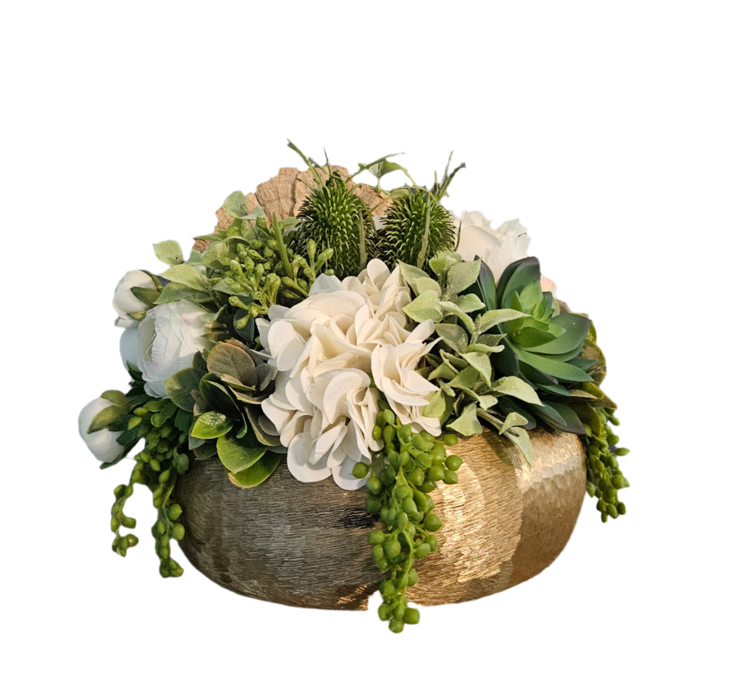 Neutral Centerpiece with Teasel