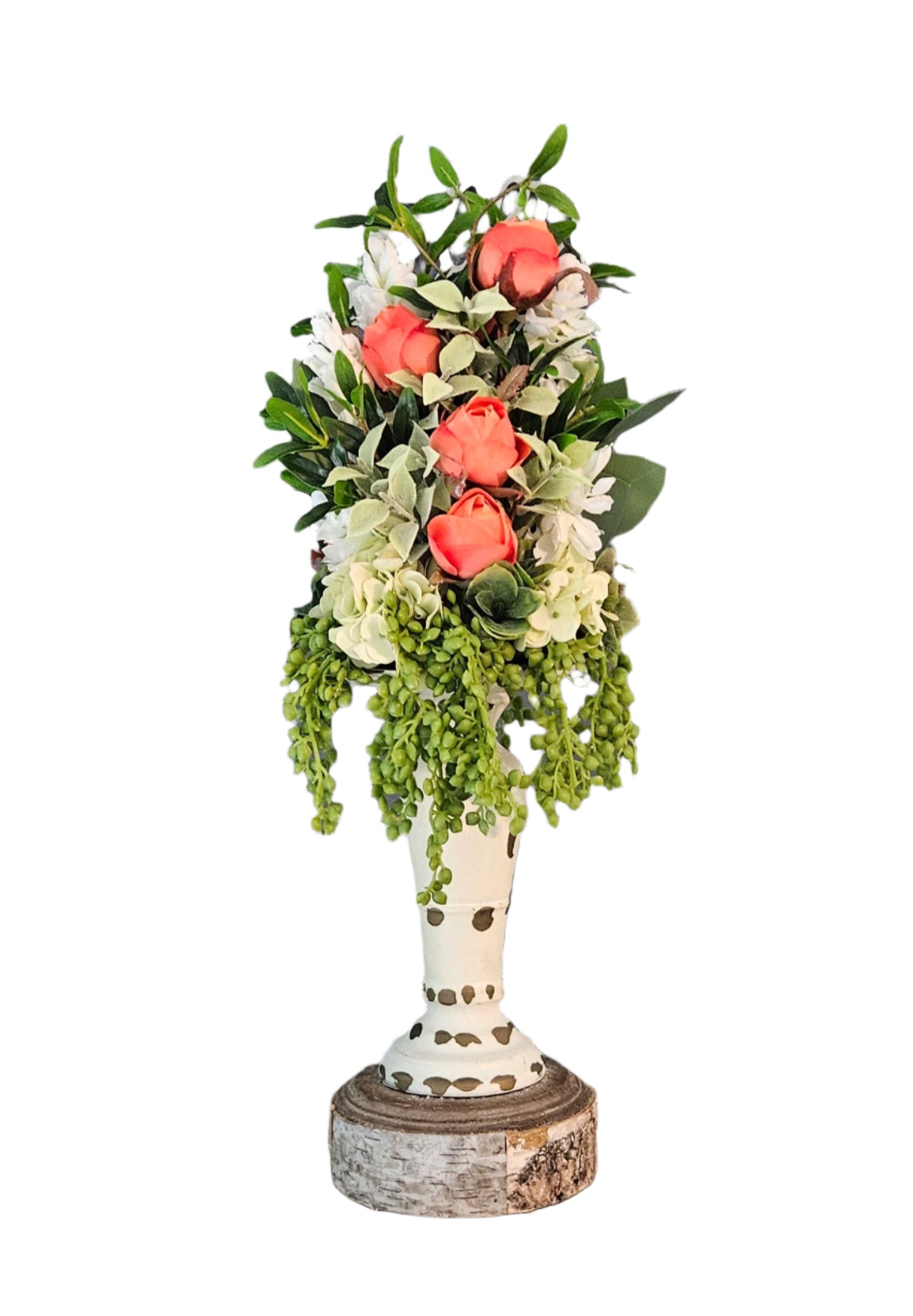 Orange Rose Candle Topper