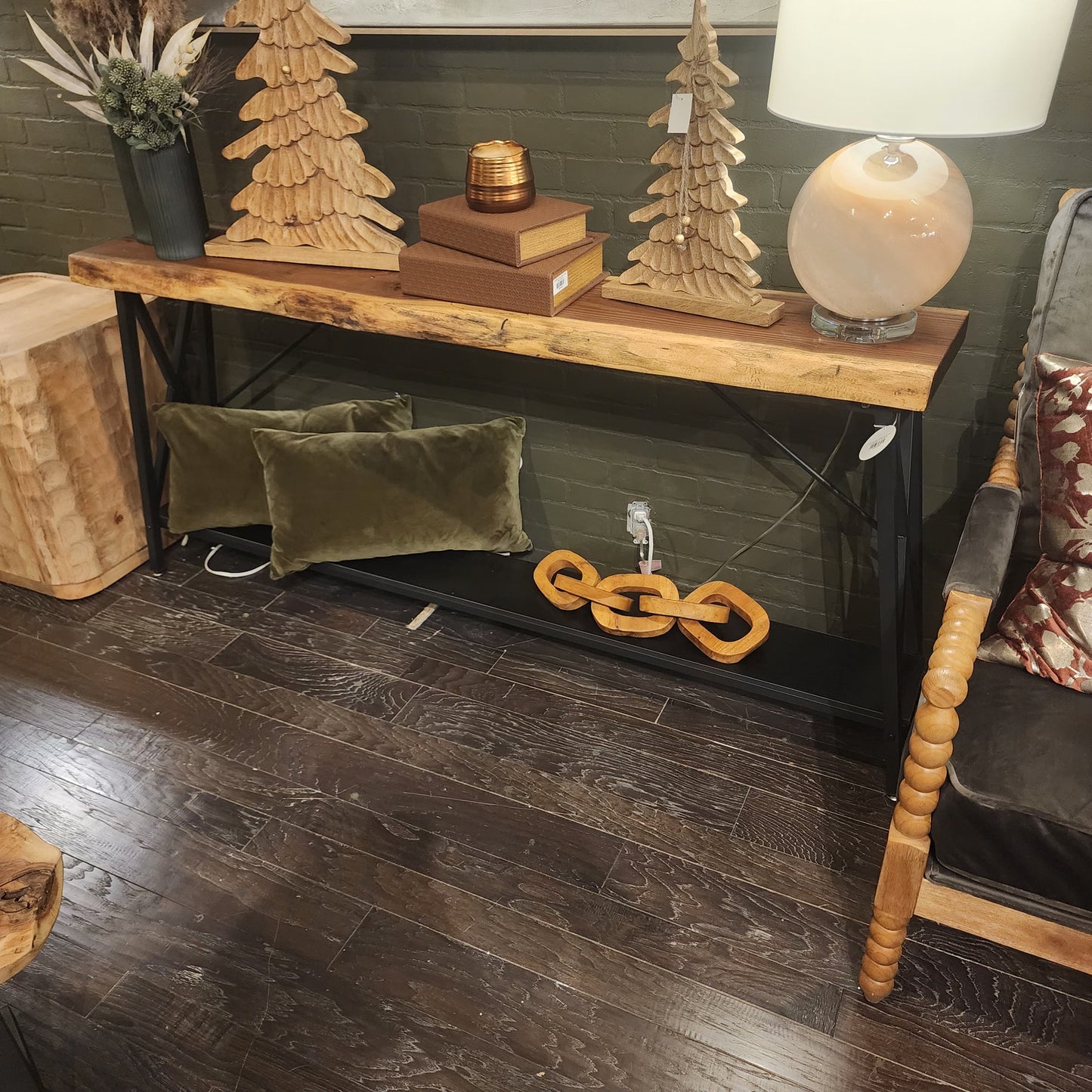Handmade Black Walnut Console Table