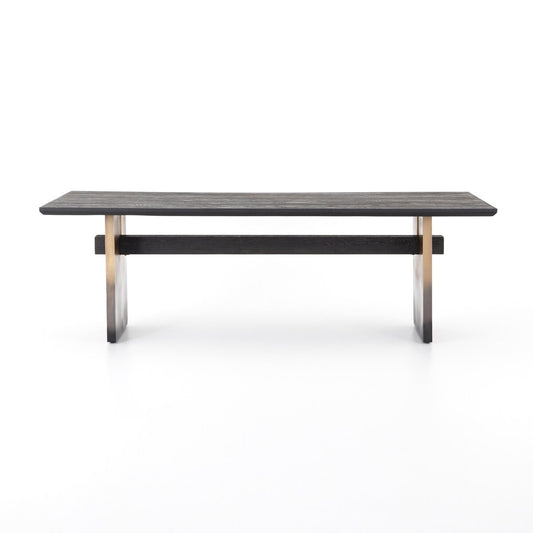 Brennan Dining Table, Worn Black