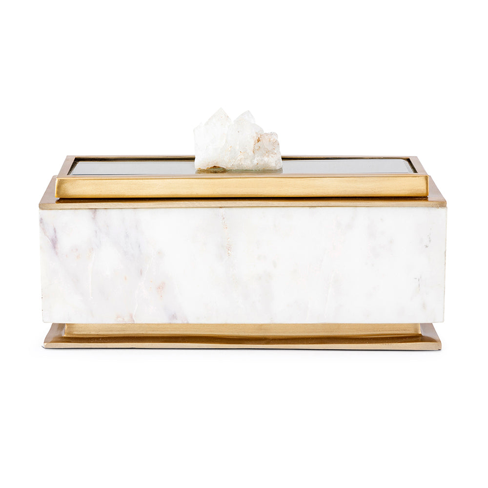 White Marble Accent Box