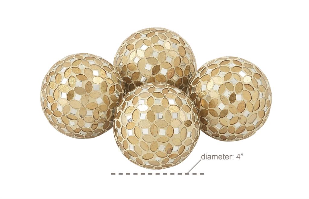Mosaic Orbs, Set of 4