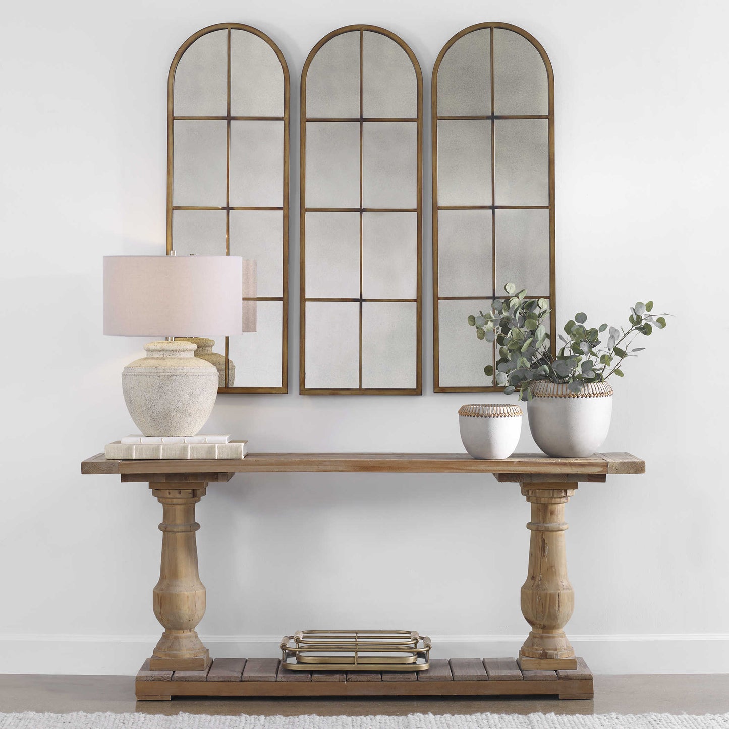 Chunky Leg Solid Wood Entry Table