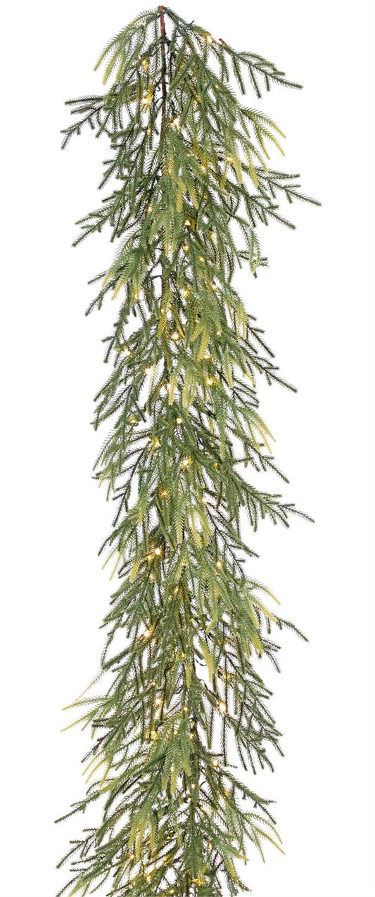 6' Spindal Fir LED Garland