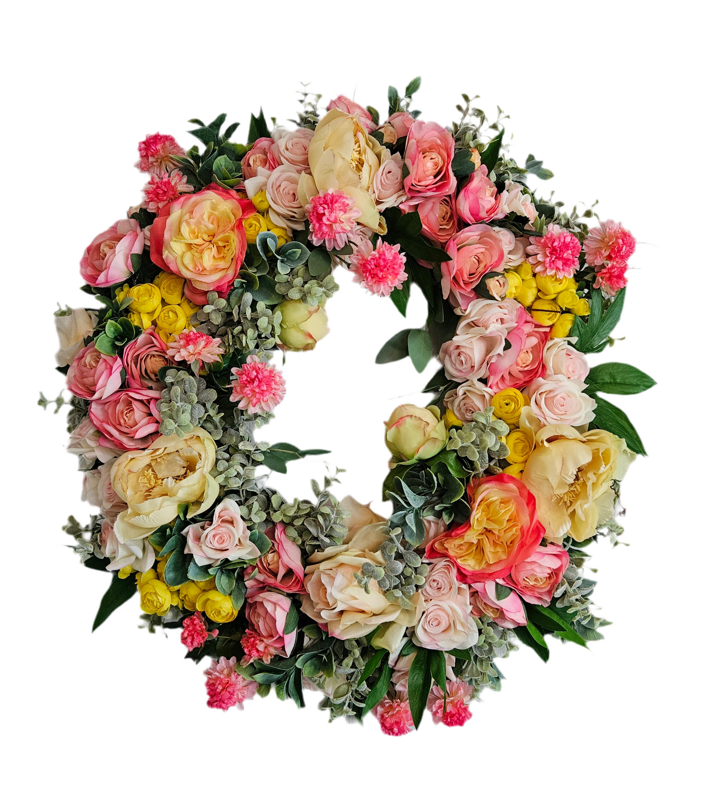 Pink & Yellow Wreath