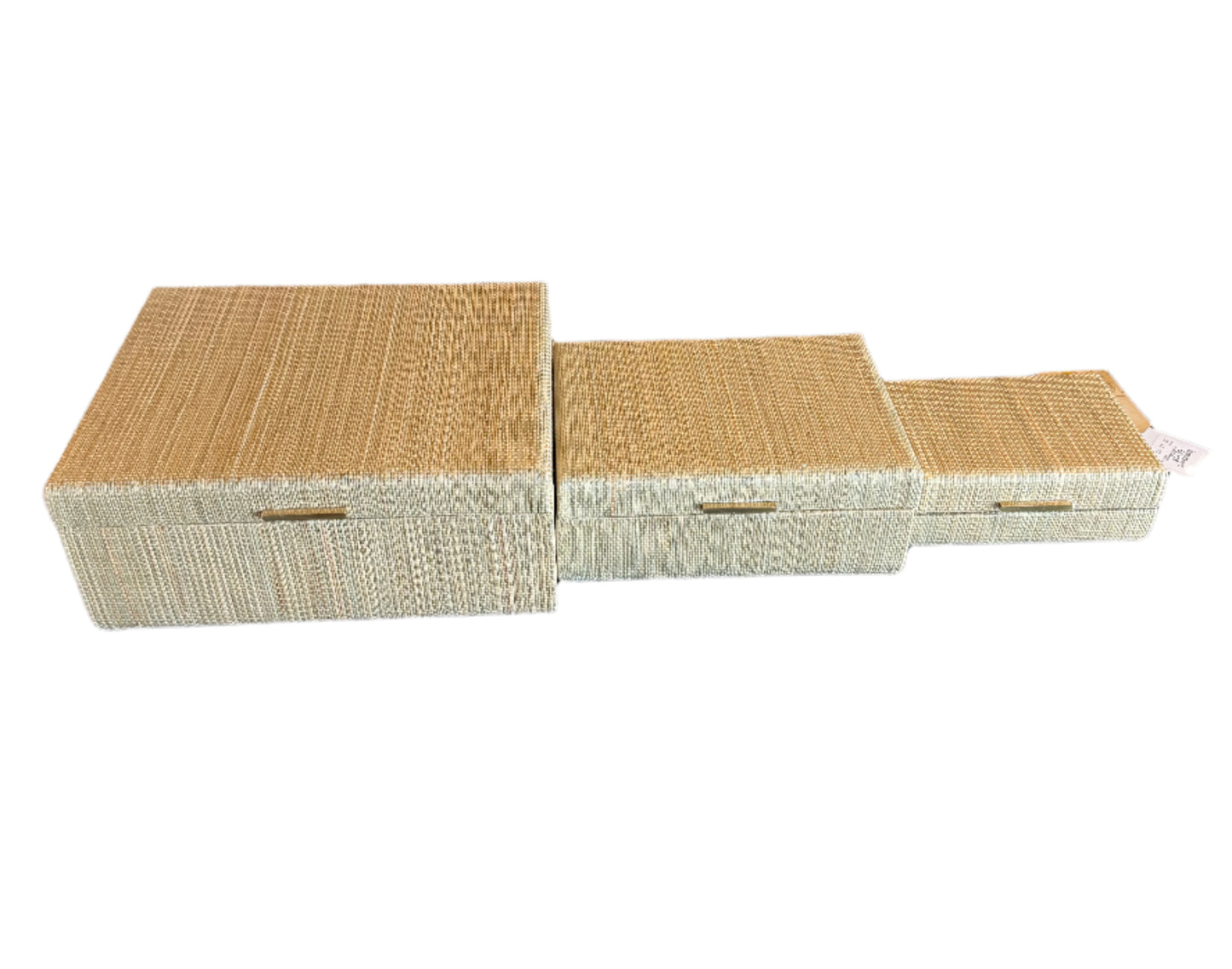 Taupe Woven Seagrass Box, Various Sizes