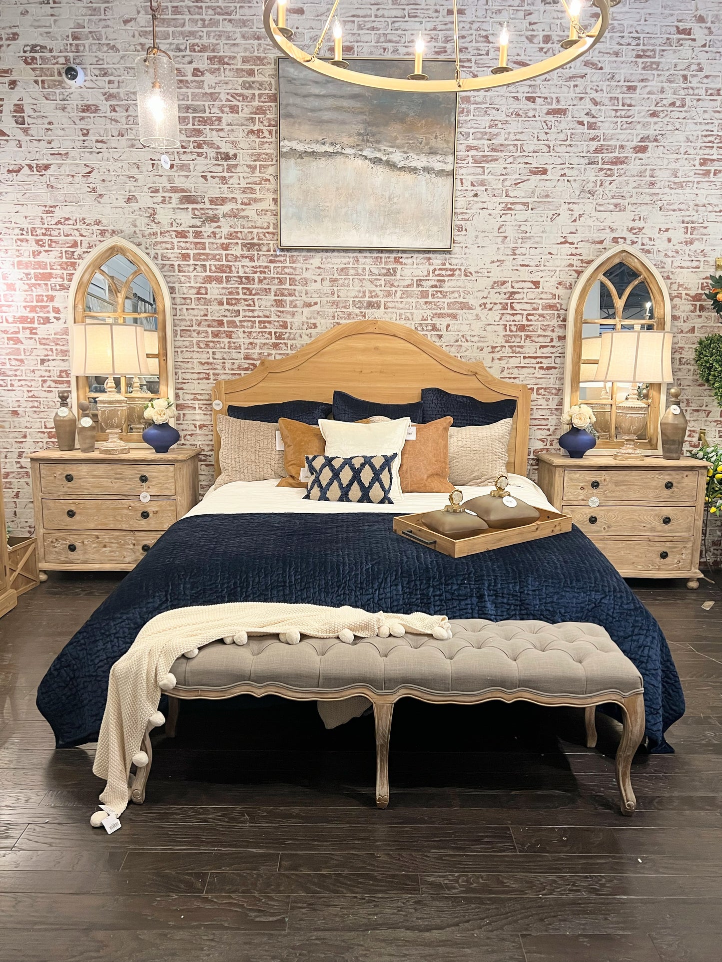 Swedish Solid Wood King Bed, Natural