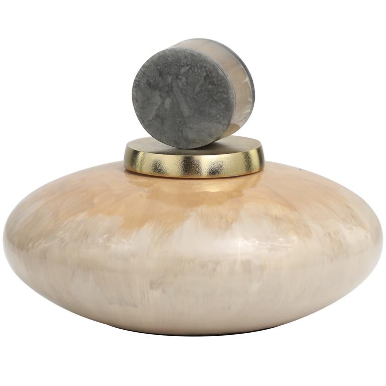 Small Geometric Ombre Decorative Jar