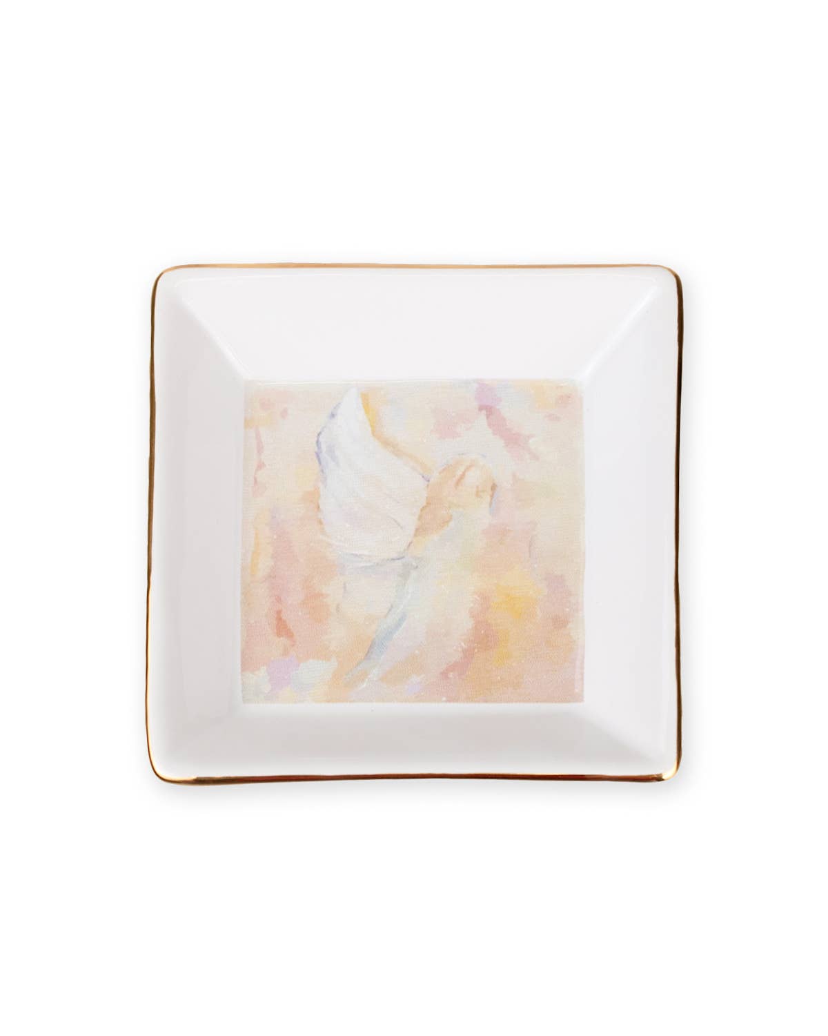 Watercolor Angel Trinket Dish