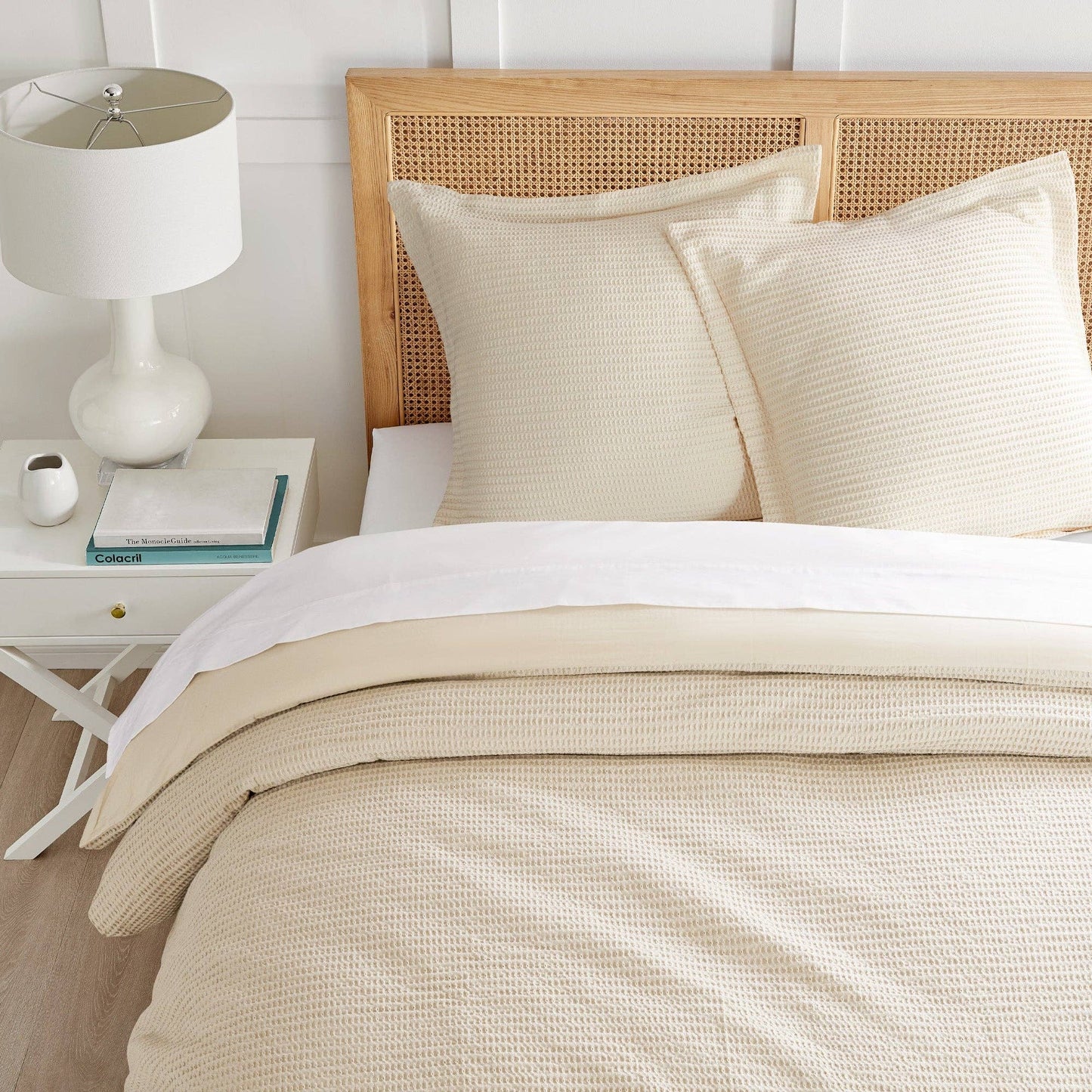 Cream Cloud Waffle Euro Sham (Set of 2)